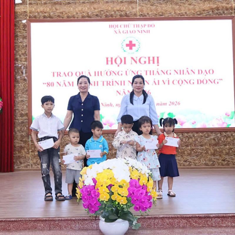 Hội Chữ thập đỏ xã Giao Ninh lan tỏa giá trị tốt đẹp, nhân đạo đến cộng đồng