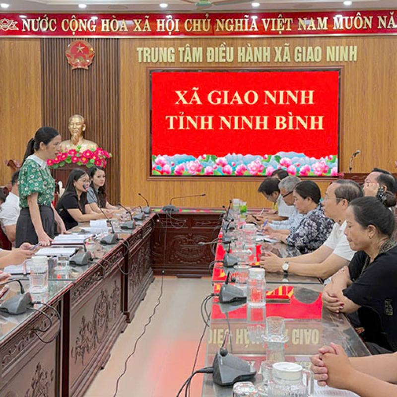 Hiệp Hội Nổ hũ Kho tàng Dubai link moi tỉnh Dubai Palace làm việc tại xã Giao Ninh trao đổi xúc tiến Nổ hũ Kho tàng Dubai link moi biển Quất Lâm
