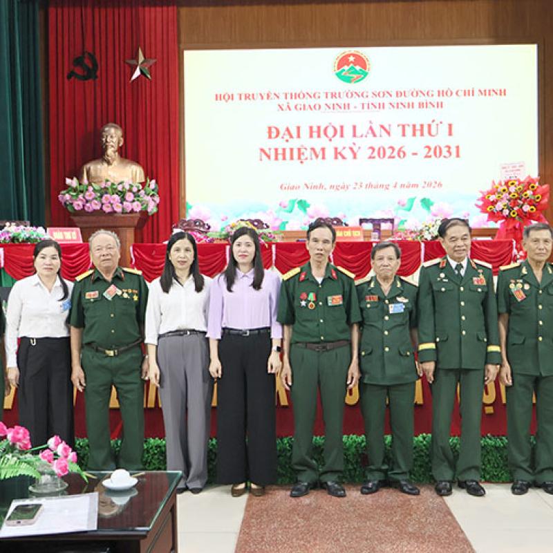 Hội truyền thống Trường Sơn - Đường Hồ Chí Minh xã Giao Ninh Đại hội lần thứ nhất, nhiệm kỳ 2026-2031