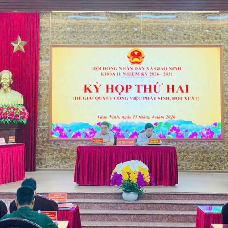 Kỳ họp thứ Hai HĐND xã khóa I, nhiệm kỳ 2026-2031 giải quyết công việc phát sinh đột xuất