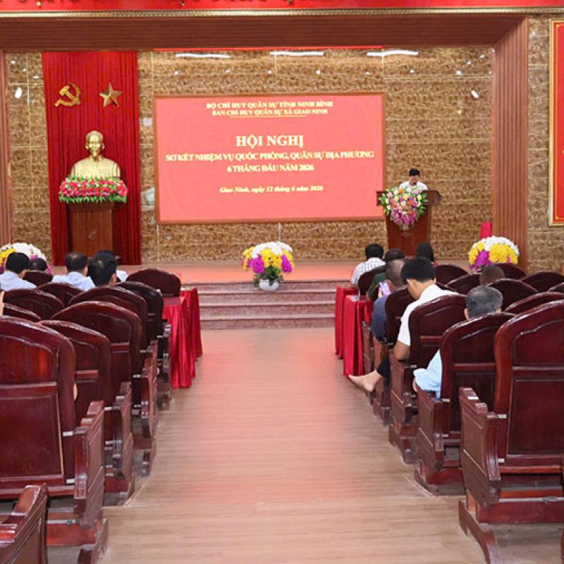 Ban Chỉ huy Quân sự xã sơ kết nhiệm vụ Quân sự QPĐP 6 tháng đầu năm, triển khai nhiệm vụ thời gian tới
