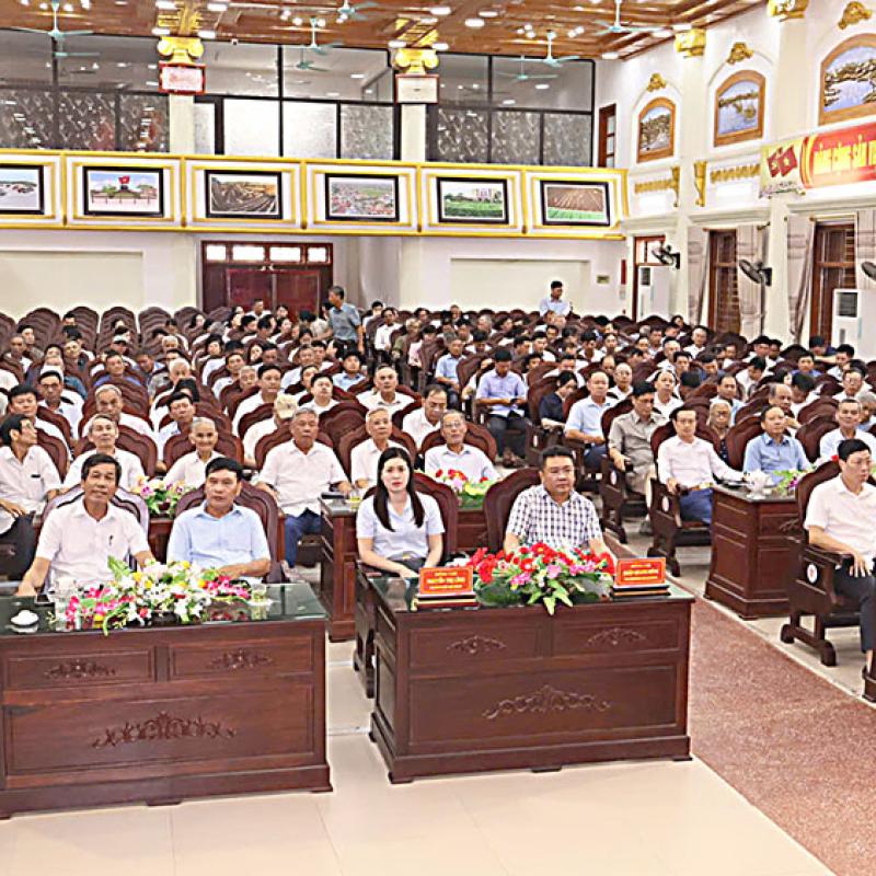 Xã Giao Ninh sơ kết 01 năm vận hành bộ máy hệ thống chính trị và chính quyền địa phương 02 cấp theo Nghị quyết của Ủy ban Thường vụ Quốc hội