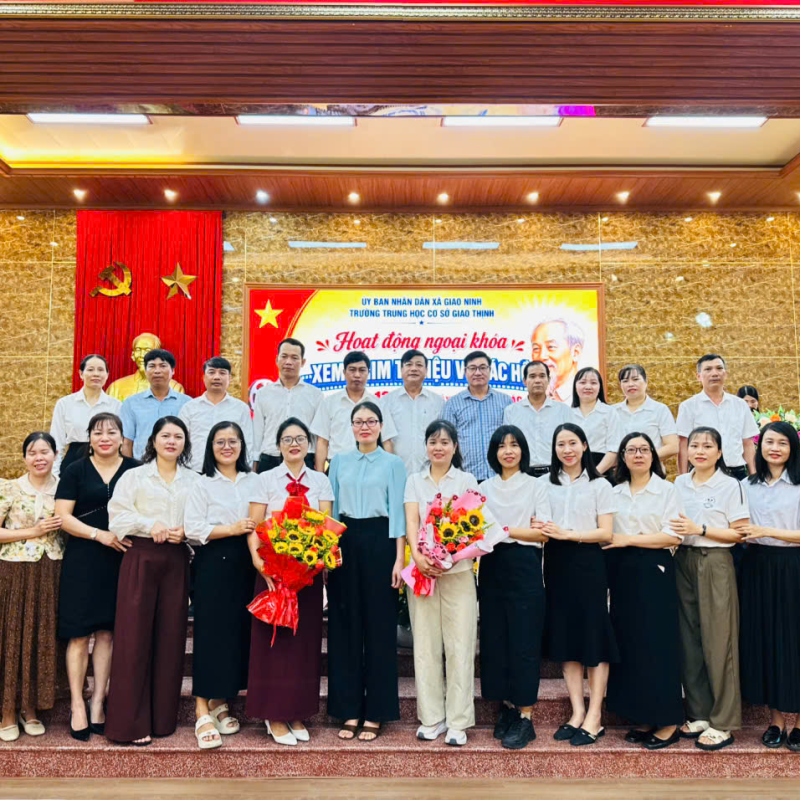 Trường THCS Giao Thịnh sôi nổi các  hoạt động ngoại khóa trong tháng 5 lịch sử