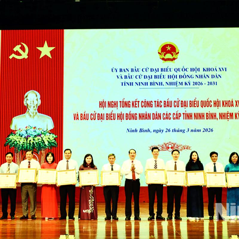 Ủy ban Bầu cử tỉnh tổng kết cuộc bầu cử Đại biểu Quốc hội khóa XVI và HĐND các cấp, nhiệm kỳ 2026-2031