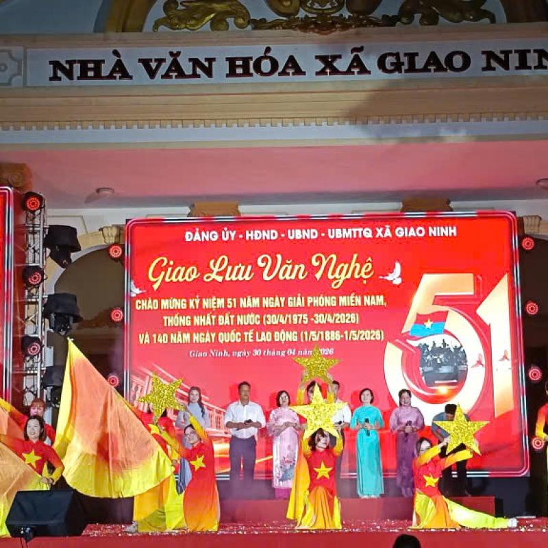 Ấn tượng chương trình nghệ thuật kỷ niệm ngày Miền Nam hoàn toàn giải phóng thống nhất đất nước 30/4 và Quốc tế lao động 1/5 năm 2026