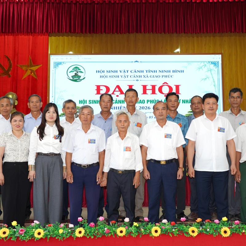 Đại hội Hội Sinh vật cảnh xã Giao Phúc lần thứ Nhất, nhiệm kỳ 2026 - 2031
