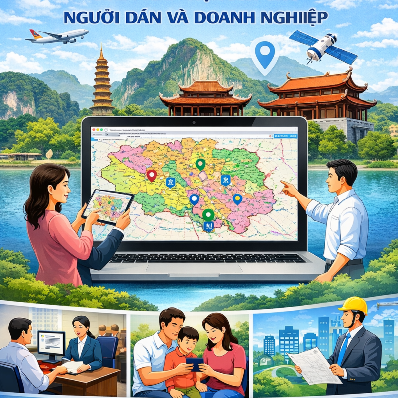 Sử dụng Bản đồ số hành chính – Giải pháp tiện ích cho người dân và doanh nghiệp