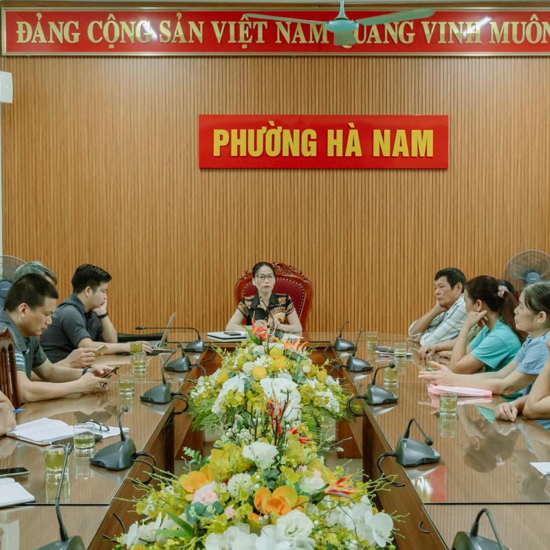 Hội nghị thống nhất phương án giải quyết ảnh hưởng công trình tại khu vực xóm An Ninh, tổ dân phố Quang Ấm tiếp giáp công trường thi công Dự án Bắn Cá Dubai palace xây dựng Khu đô thị sinh thái Bắc Châu Giang.