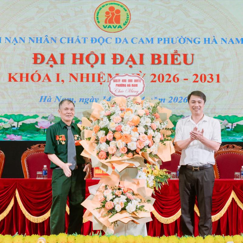 Đại hội đại biểu Hội Nạn nhân chất độc da cam/dioxin phường Hà Nam lần thứ I, nhiệm kỳ 2026–2031.