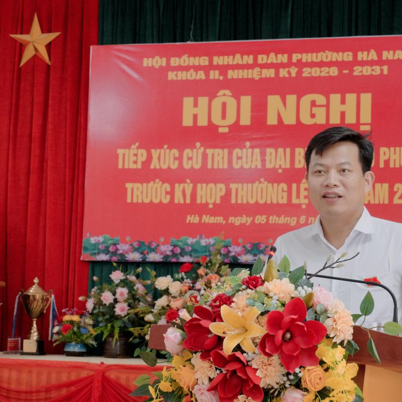 TỔ ĐẠI BIỂU HĐND PHƯỜNG HÀ NAM KHÓA II, NHIỆM KỲ 2026 - 2031 TIẾP XÚC CỬ TRI TRƯỚC KỲ HỌP THỨ 3 (KỲ HỌP THƯỜNG LỆ GIỮA NĂM 2026)