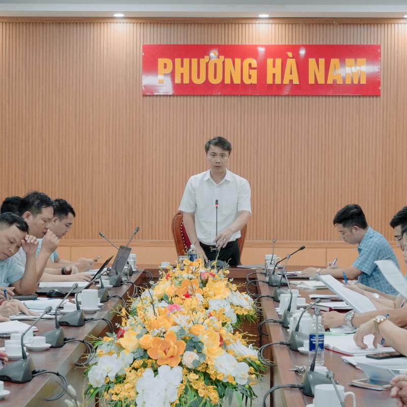 UBND PHƯỜNG HÀ NAM TỔ CHỨC HỘI NGHỊ KIỂM ĐIỂM TIẾN ĐỘ THỰC HIỆN XÂY DỰNG, HOÀN THIỆN CƠ SỞ DỮ LIỆU QUỐC GIA VỀ ĐẤT ĐAI TRÊN ĐỊA BÀN PHƯỜNG.
