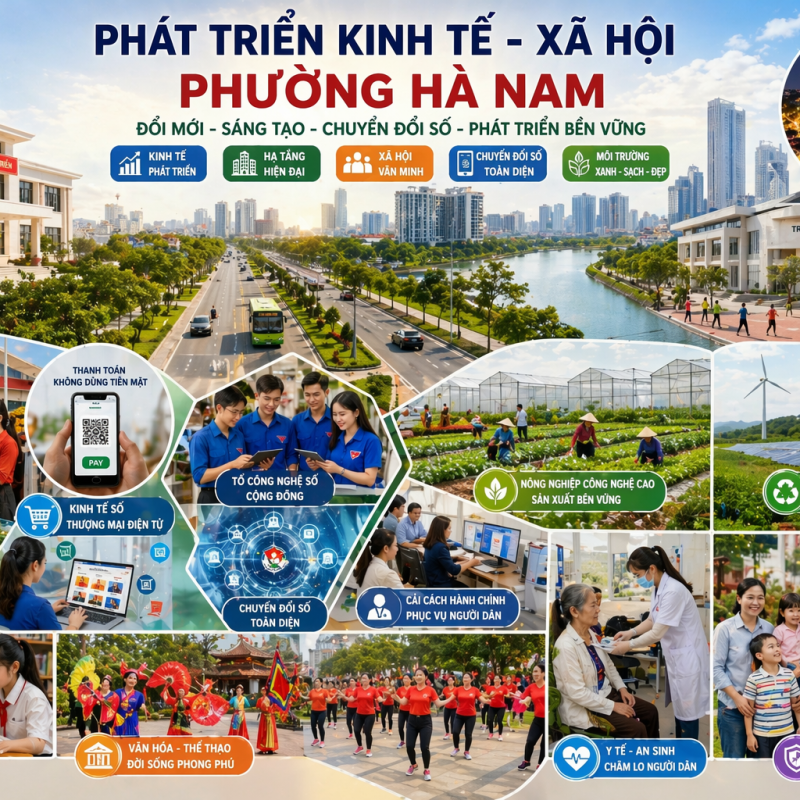Phường Hà Nam quyết tâm thực hện thắng lợi mục tiêu phát triển kinh tế xã hội theo tinh thần kết luận số 123-KL/TW