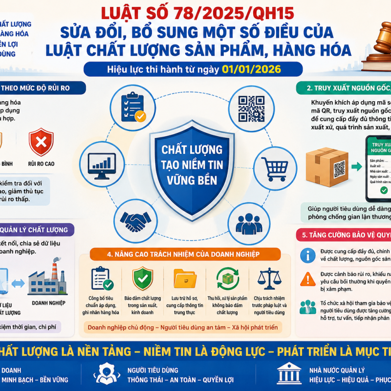 Nâng cao chất lượng sản phẩm, hàng hóa – Bảo vệ quyền lợi người tiêu dùng và thúc đẩy phát triển bền vững