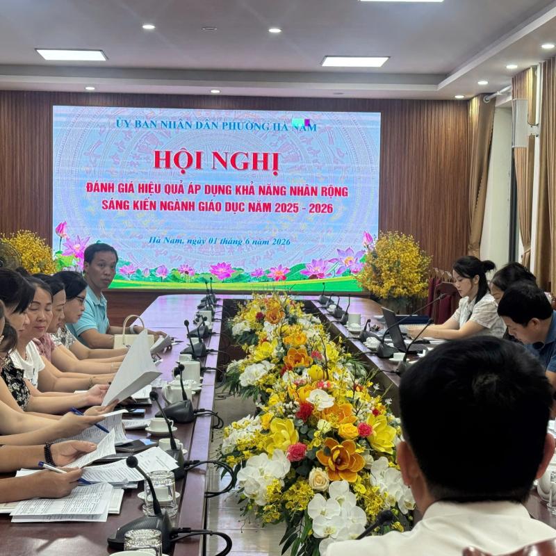Phường Hà Nam công nhận 22 sáng kiến có hiệu quả áp dụng, khả năng nhân rộng trong ngành giáo dục năm 2026