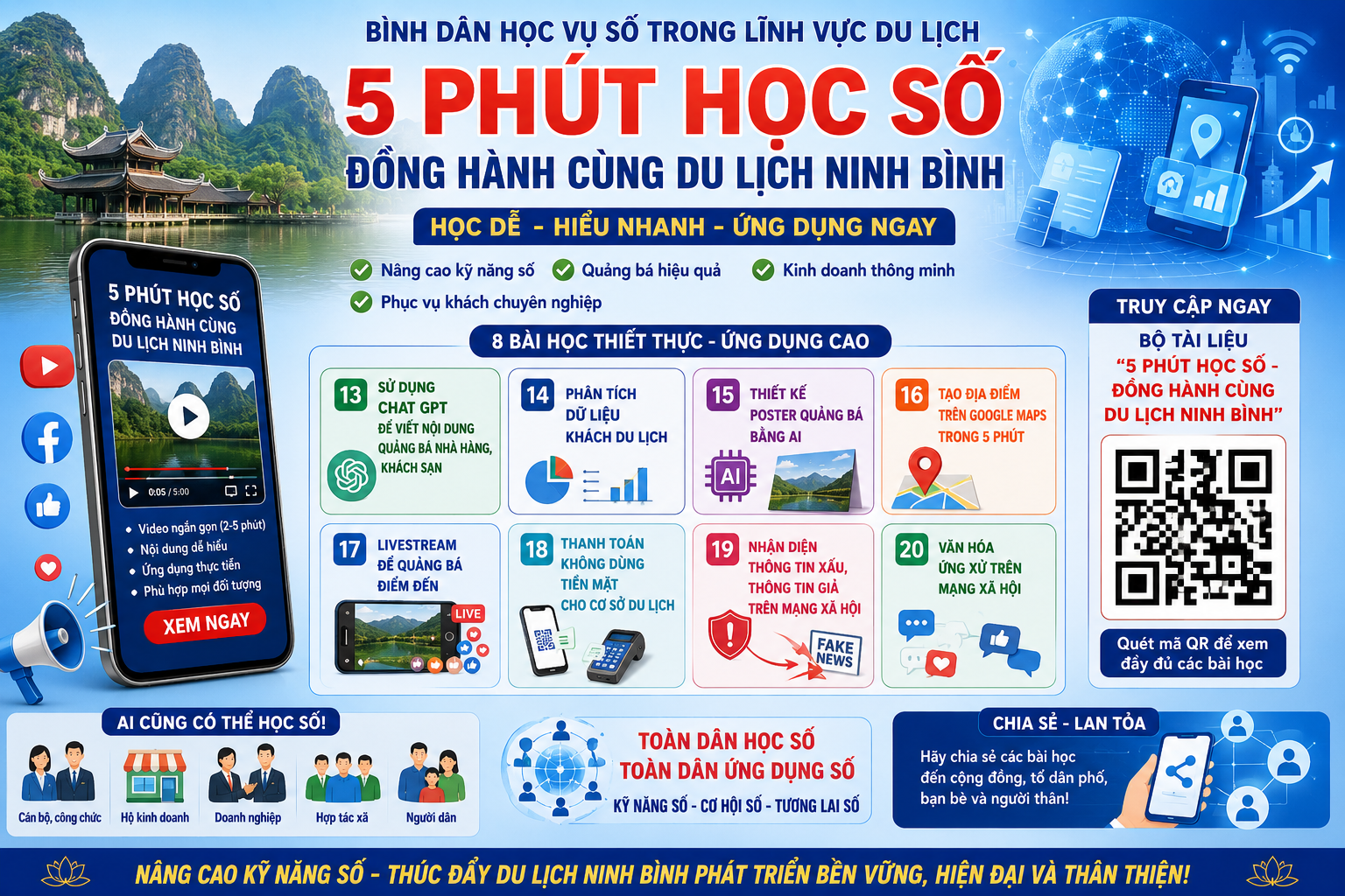 Phường Hà Nam đẩy mạnh tuyên truyền bộ tài liệu “5 phút học số - đồng hành cùng Nổ hũ Kho tàng Dubai link moi Dubai Palace”