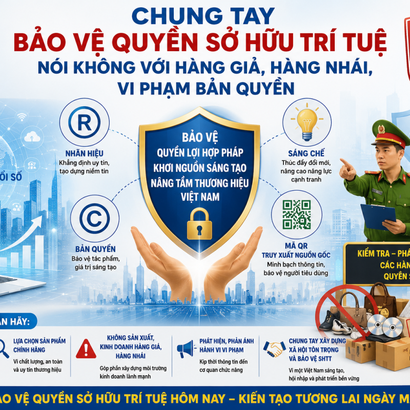 Phường Hà Nam tăng cường triển khai công tác sở hữu trí tuệ, nâng cao nhận thức và đấu tranh phòng, chống vi phạ quyền sỏ hữu trí tuệ.