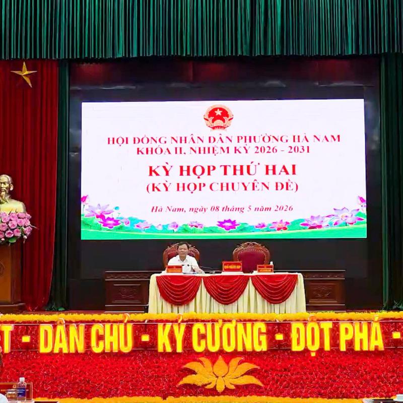 Hội đồng nhân dân phường Hà Nam khoá I, nhiệm kỳ 2026-2031 tổ chức kỳ họp thứ Hai (Kỳ họp chuyên đề).
