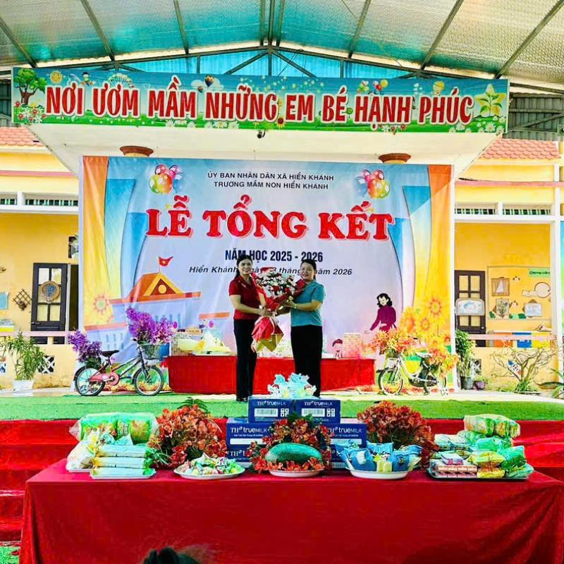 CÁC TRƯỜNG HỌC TRÊN ĐỊA BÀN XÃ HIỂN KHÁNH TỔ CHỨC TỔNG KẾT NĂM HỌC 2025 – 2026.