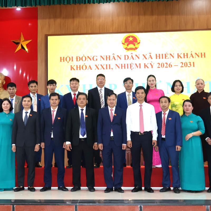 HĐND XÃ HIỂN KHÁNH TỔ CHỨC THÀNH CÔNG KỲ HỌP THỨ NHẤT KHÓA XXII, NHIỆM KỲ 2026 – 2031