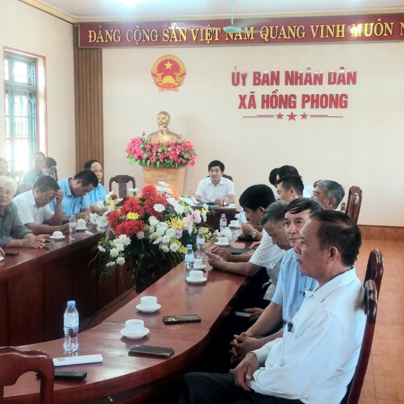 HỘI NGHỊ TRỰC TUYẾN ĐIỂM CẦU BAN XÂY DỰNG ĐẢNG  XÃ HỒNG PHONG
