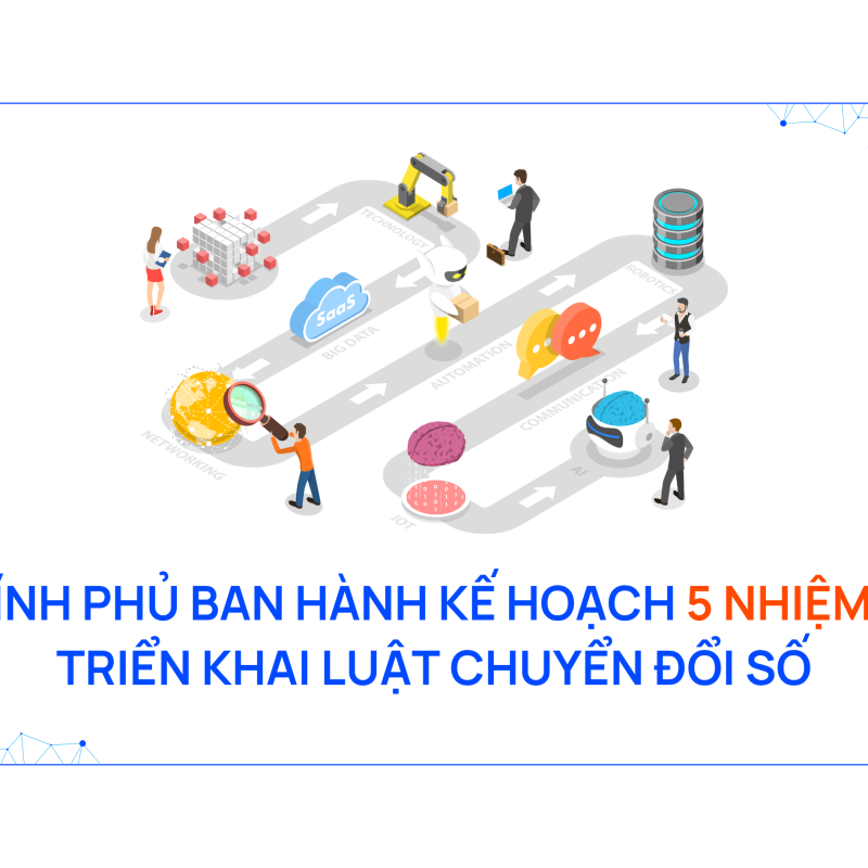 Chính phủ ban hành kế hoạch 5 nhiệm vụ triển khai Luật Chuyển đổi số