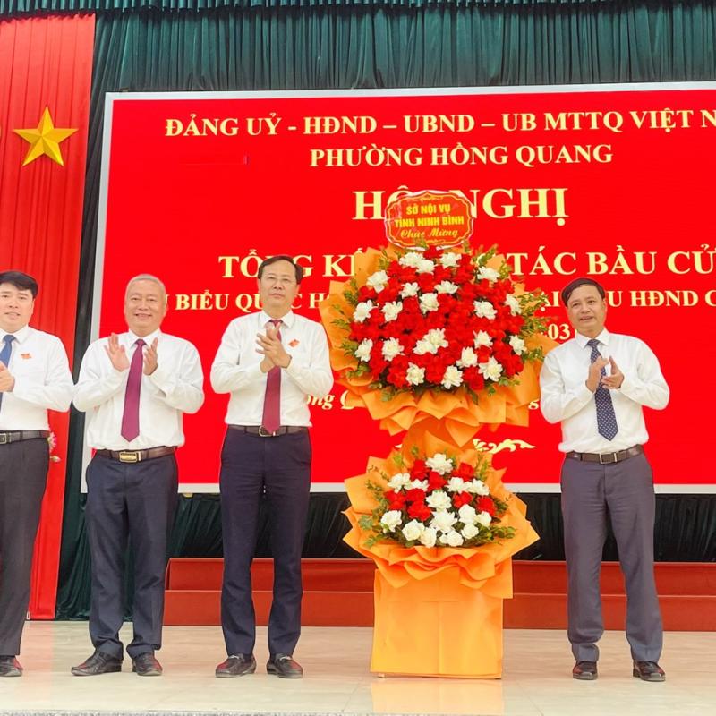 Phường Hồng Quang tổng kết công tác bầu cử đại biểu Quốc hội khóa XVI và HĐND các cấp nhiệm kỳ 2026- 2031