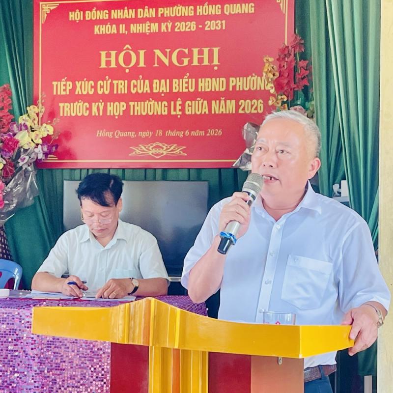 Tổ đại biểu HĐND phường số 3 tiếp xúc cử tri trước kỳ họp thường lệ giữa năm 2026