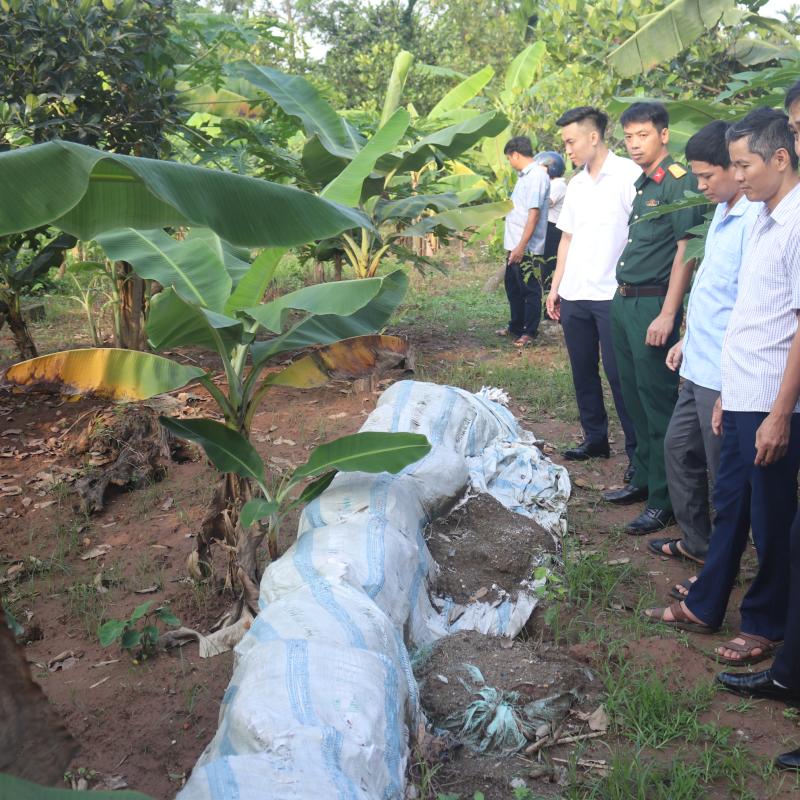 Phường Kim Bảng kiểm tra công trình đê điều thuỷ lợi phòng chống thiên tai trước mùa mưa lũ