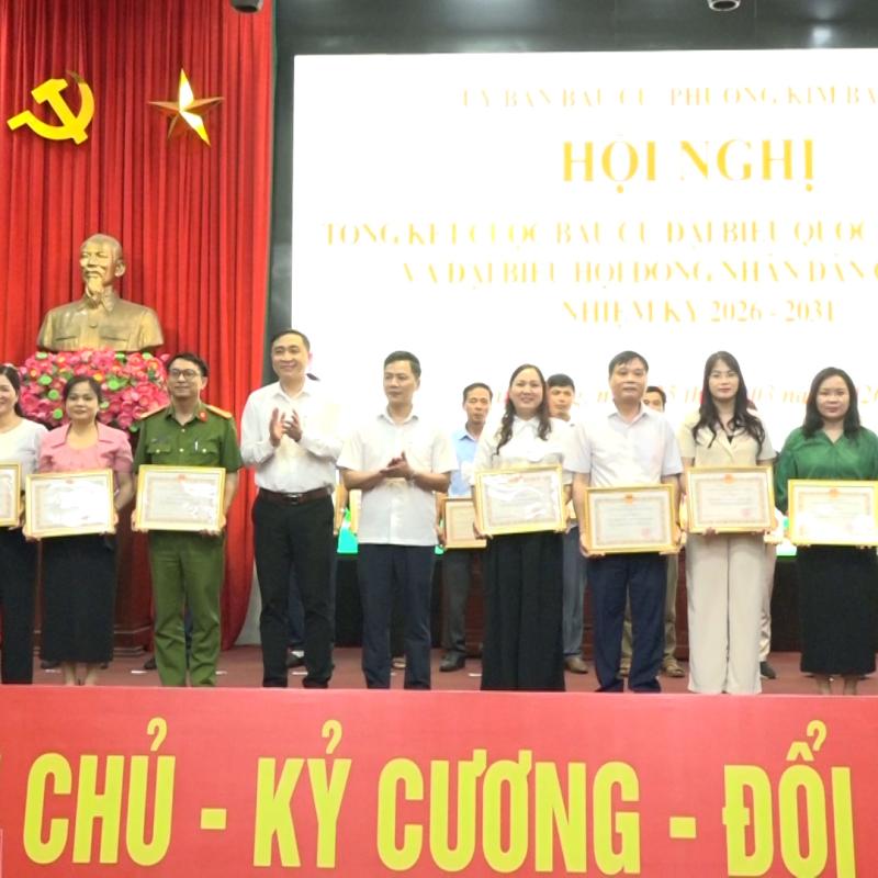 PHƯỜNG KIM BẢNG TỔNG KẾT CÔNG TÁC BẦU CỬ ĐẠI BIỂU QUỐC HỘI KHÓA XVI VÀ ĐẠI BIỂU HĐND CÁC CẤP NHIỆM KỲ 2026 – 2031