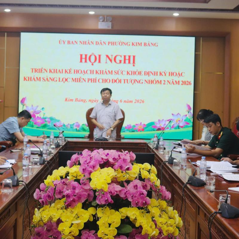 PHƯỜNG KIM BẢNG TRIỂN KHAI KẾ HOẠCH KHÁM SỨC KHỎE ĐỊNH KỲ, HOẶC KHÁM SÀNG LỌC MIỄN PHÍ CHO ĐỐI TƯỢNG NHÓM 2 NĂM 2026