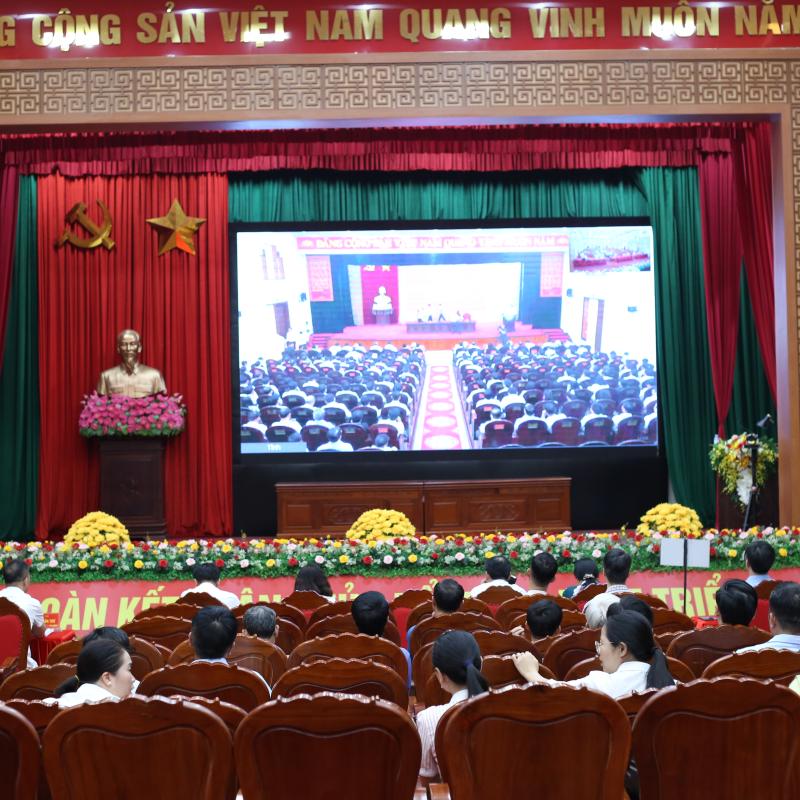 Phường Kim Thanh tham dự hội nghị trực tuyến sơ kết 1 năm vận hành bộ máy của hệ thống chính trị và chính quyền địa phương 02 cấp