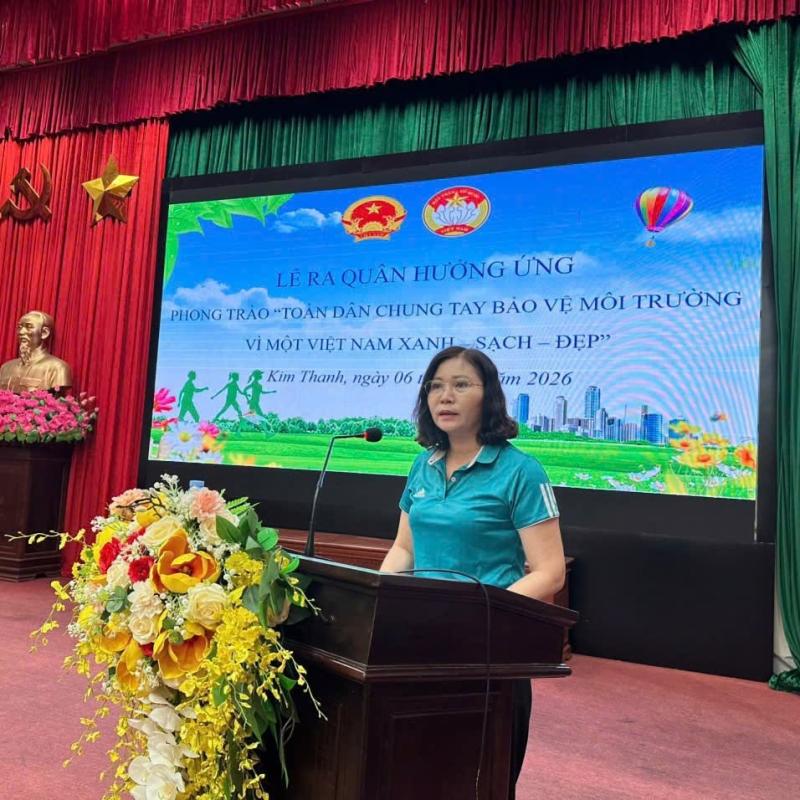 PHƯỜNG KIM THANH TỔ CHỨC LỄ RA QUÂN PHÁT ĐỘNG PHONG TRÀO “TOÀN DÂN THAM GIA BẢO VỆ MÔI TRƯỜNG VÌ MỘT VIỆT NAM XANH - SẠCH - ĐẸP”