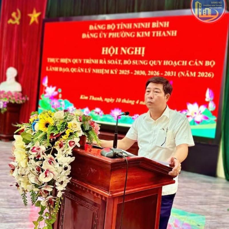 ĐẢNG ỦY PHƯỜNG KIM THANH TỔ CHỨC HỘI NGHỊ RÀ SOÁT, BỔ SUNG QUY HOẠCH CÁN BỘ NHIỆM KỲ 2025-2030, 2026-2031