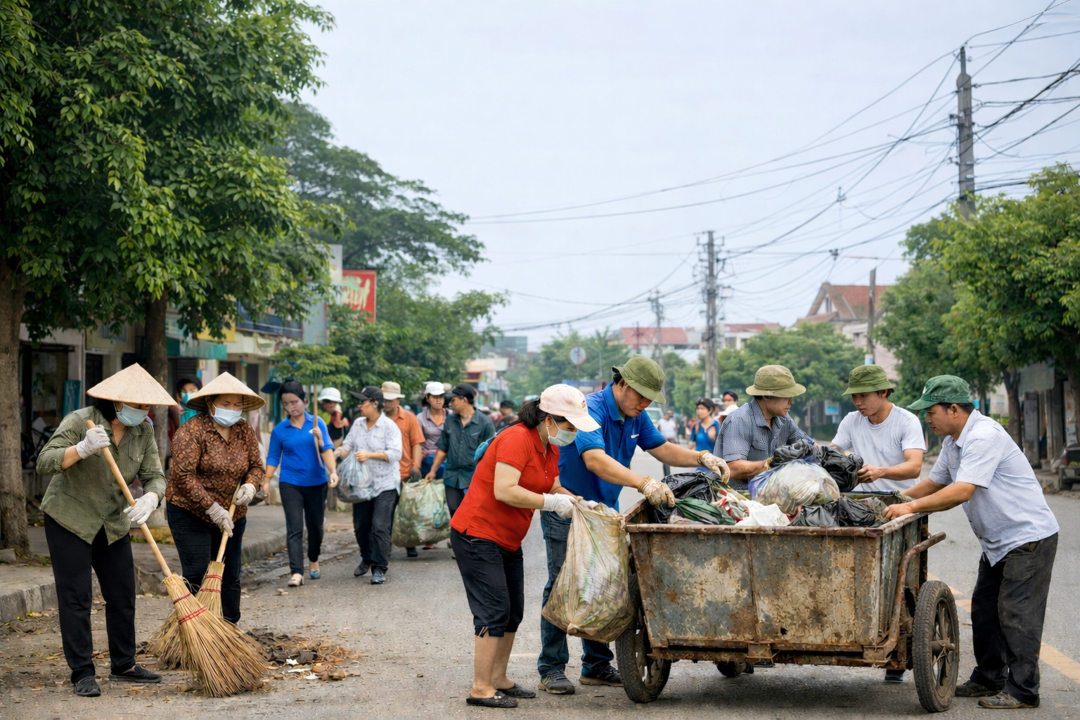 Dọn dẹp phố cùng cộng đồng