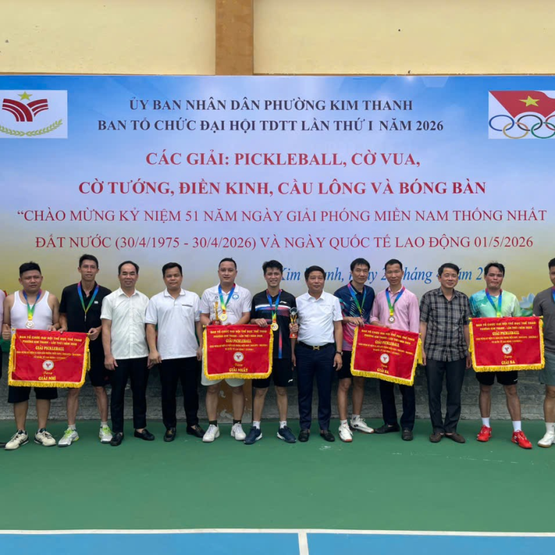 UBND phường Kim Thanh tổ chức thành công Đại hội Thể dục Thể thao lần thứ I năm 2026