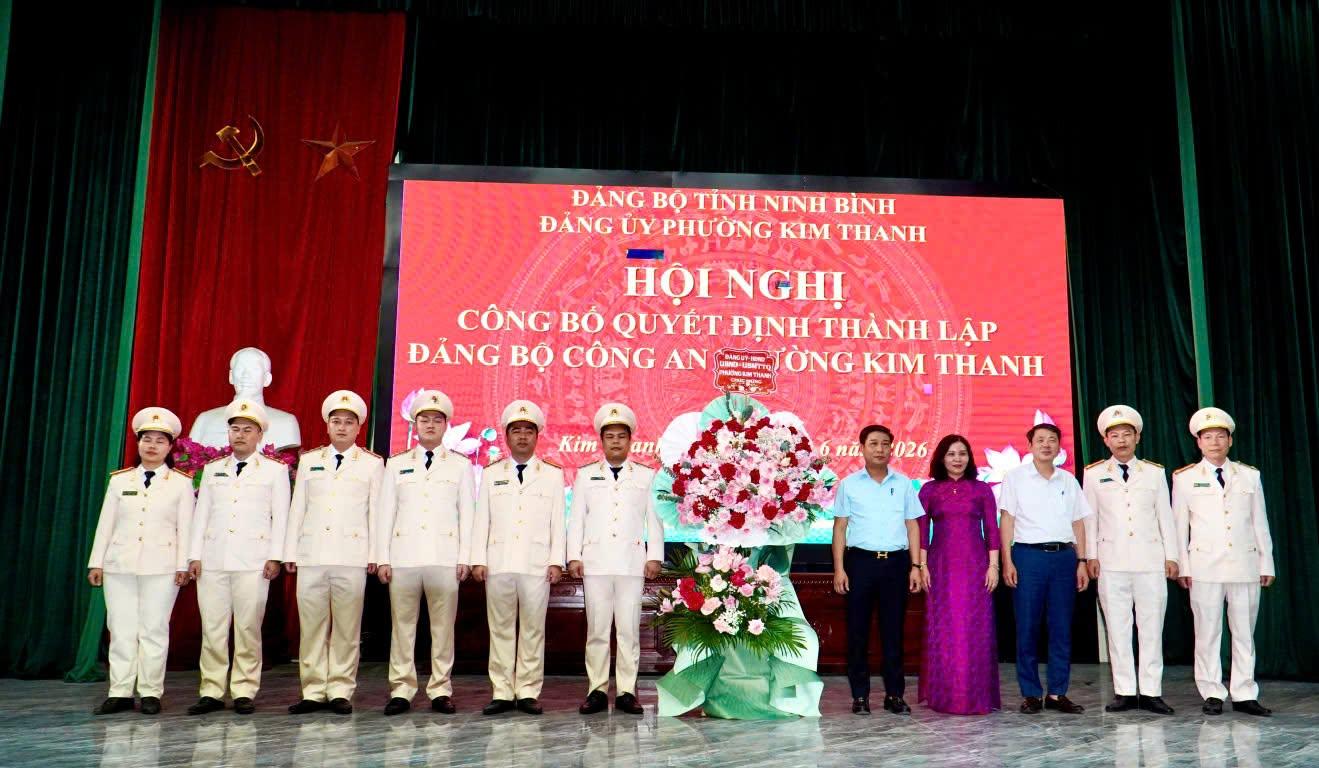 ĐẢNG ỦY PHƯỜNG KIM THANH CÔNG BỐ QUYẾT ĐỊNH THÀNH LẬP ĐẢNG BỘ CƠ SỞ CÔNG AN PHƯỜNG.