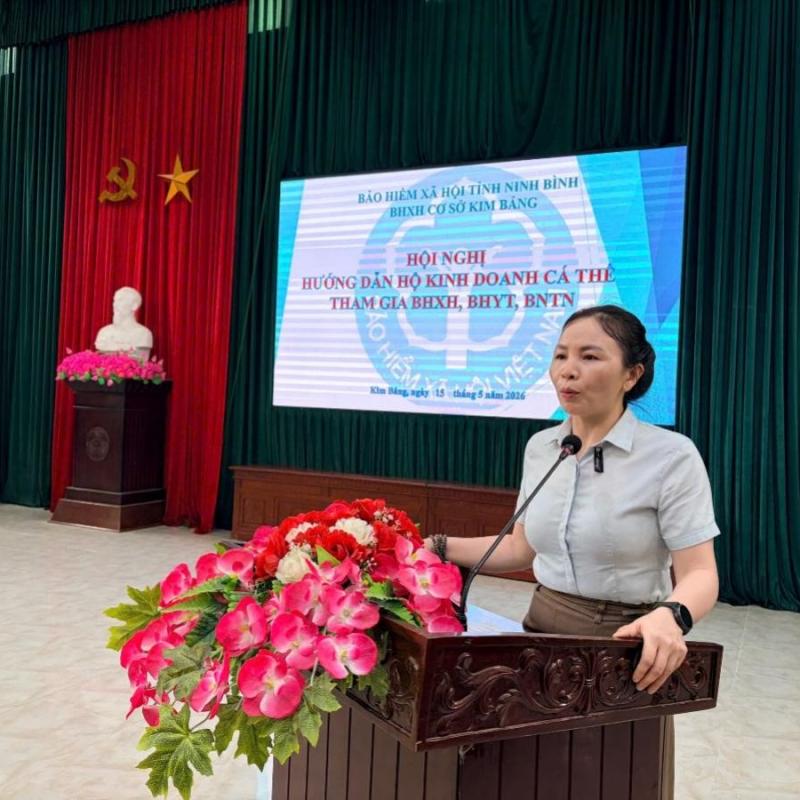 Phường Lê Hồ tổ chức Hội nghị tuyên tuyền, hướng dẫn, giải đáp chính sách BHXH, BHYT đối với chủ hộ kinh doanh có đăng ký kinh doanh và nộp thuế năm 2026