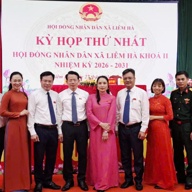 Kỳ họp thứ nhất HĐND xã Liêm Hà khoá II, nhiệm kỳ 2026-2031