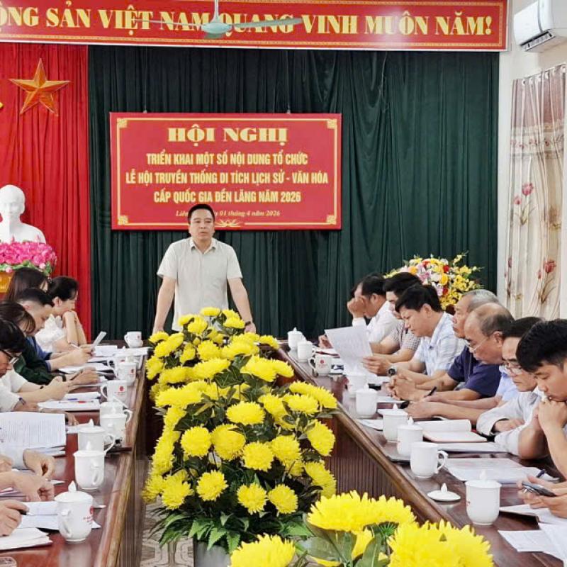 Xã Liêm Hà triển khai một số nội dung tổ chức Lễ hội truyền thống di tích lịch sử - văn hoá cấp Quốc gia đền Lăng