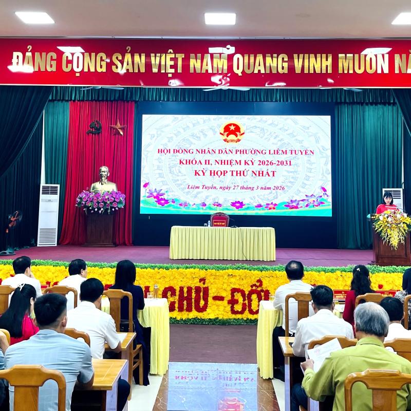 Kỳ họp thứ nhất HĐND phường Liêm Tuyền khóa II, nhiệm kỳ 2026 – 2031