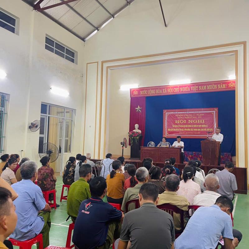 Đại biểu HĐND xã Liên Minh tiếp xúc cử tri các thôn Phong Vinh – Đồng Tiến – Làng Mới – Điện Biên