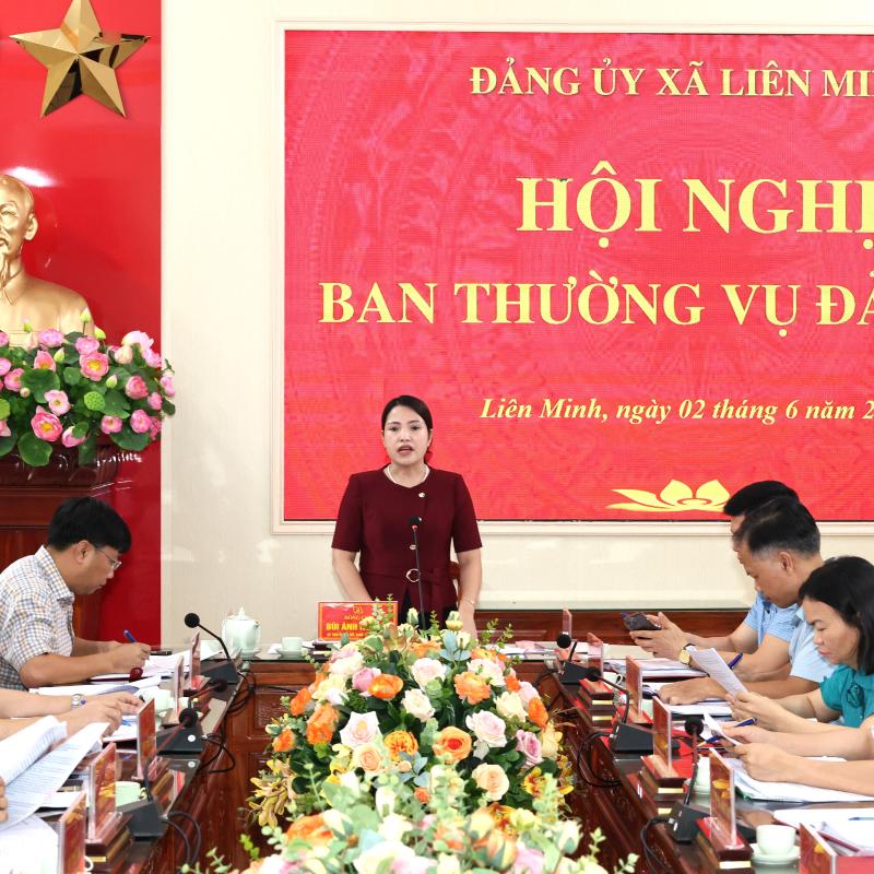 Hội nghị Ban Thường vụ Đảng ủy xã Liên Minh mở rộng triển khai sắp xếp đơn vị thôn, xóm