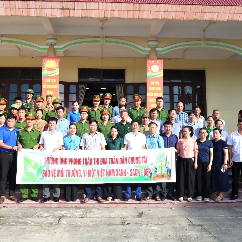 XÃ LIÊN MINH PHÁT ĐỘNG VÀ RA QUÂN HƯỞNG ỨNG PHONG TRÀO THI ĐUA “TOÀN DÂN CHUNG TAY BẢO VỆ MÔI TRƯỜNG VÌ MỘT VIỆT NAM XANH – SẠCH – ĐẸP”