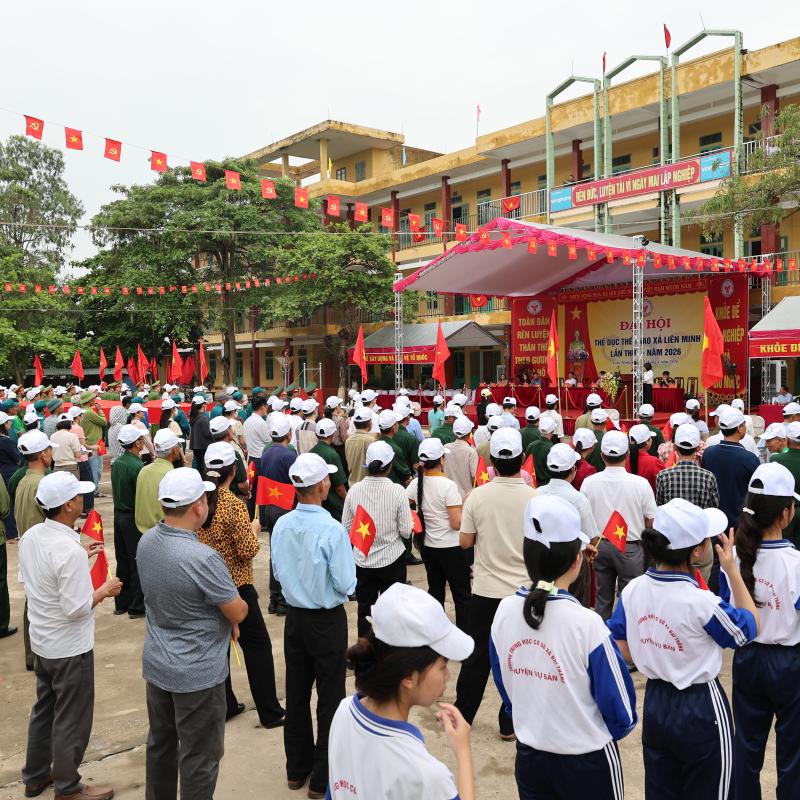 Xã Liên Minh sẵn sàng cho Lễ khai mạc Đại hội Thể dục - Thể thao lần thứ I năm 2026