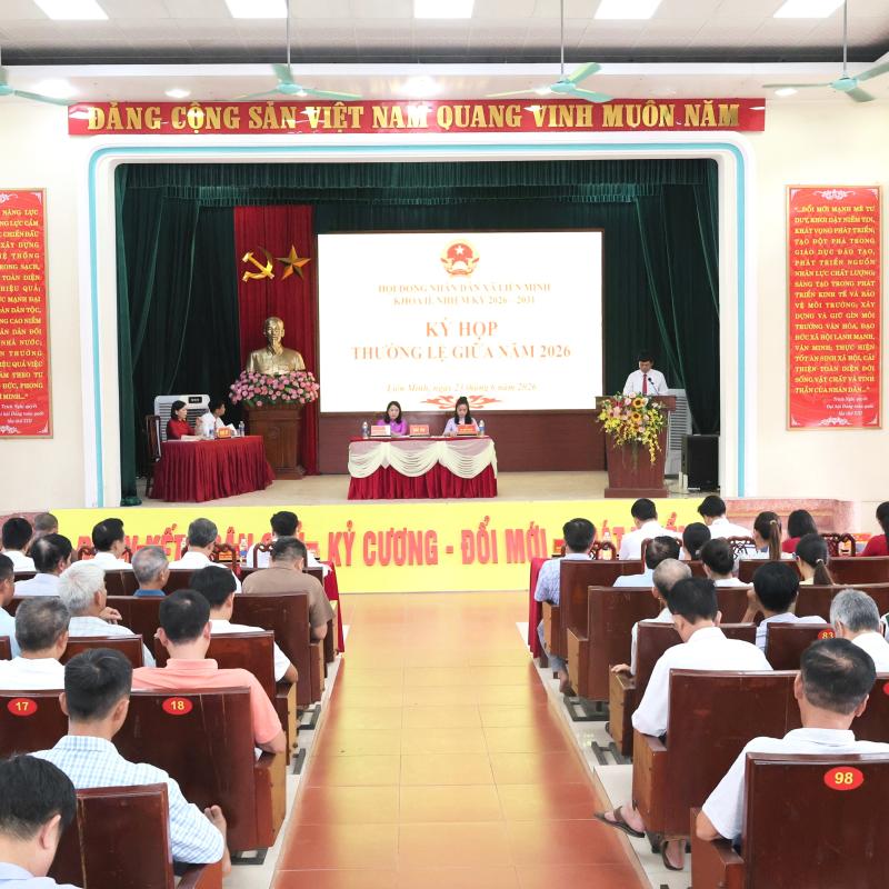 HỘI ĐỒNG NHÂN DÂN XÃ LIÊN MINH TỔ CHỨC THÀNH CÔNG KỲ HỌP THƯỜNG LỆ GIỮA NĂM 2026 – KỲ HỌP THỨ 2, NHIỆM KỲ 2026 – 2031