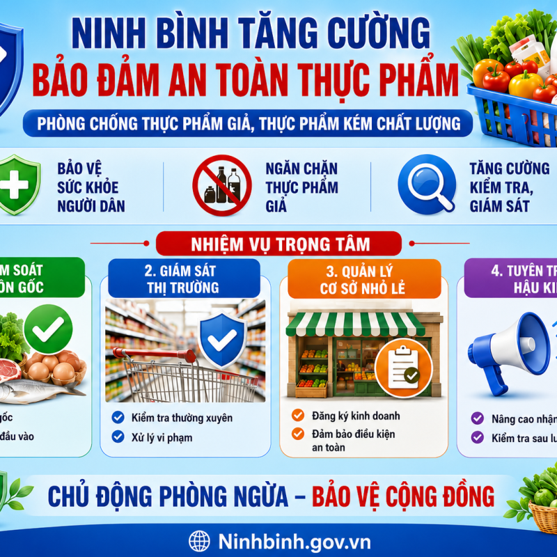 Tăng cường kiểm soát an toàn thực phẩm, phòng chống thực phẩm giả và kém chất lượng