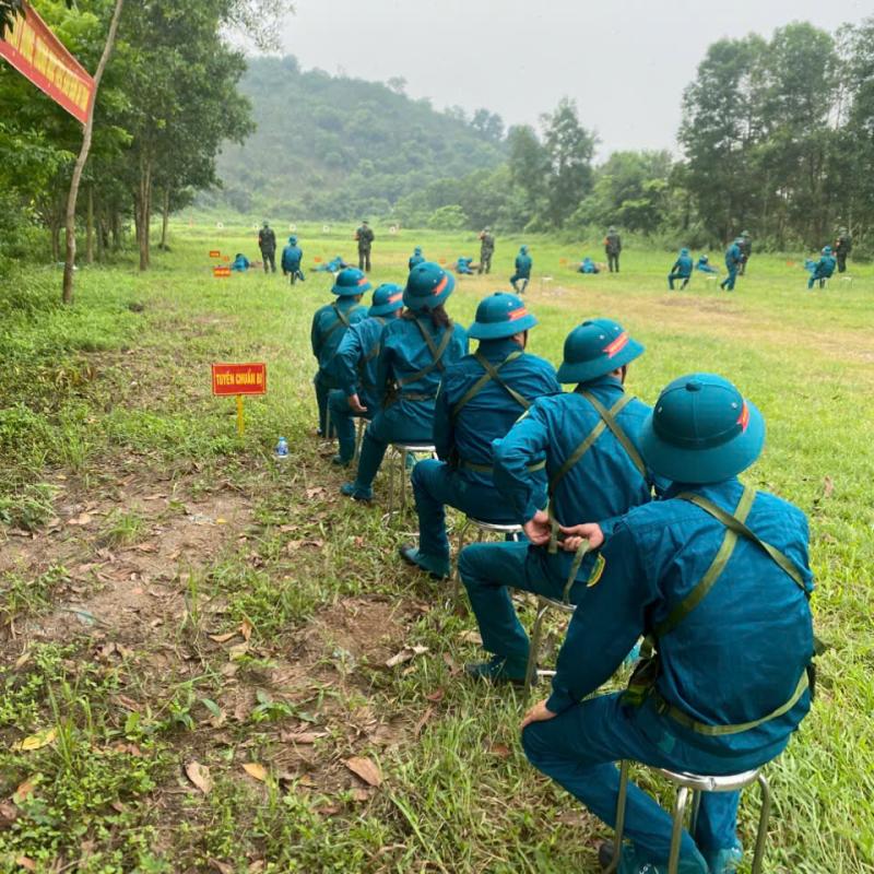 LỰC LƯỢNG DÂN QUÂN NĂM THỨ NHẤT PHƯỜNG LÝ THƯỜNG KIỆT THAM GIA BẮN ĐẠN THẬT