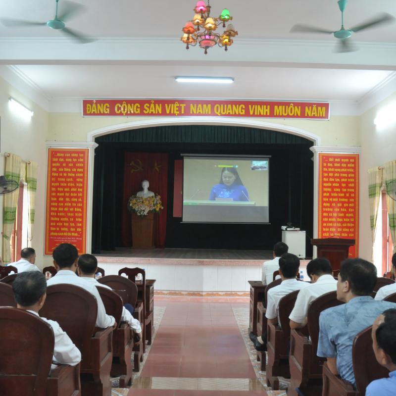 Xã Minh Tân tham dự Hội nghị toàn quốc sơ kết 1 năm vận hành mô hình tổ chức tổng thể của hệ thống chính trị, mô hình chính quyền 3 cấp