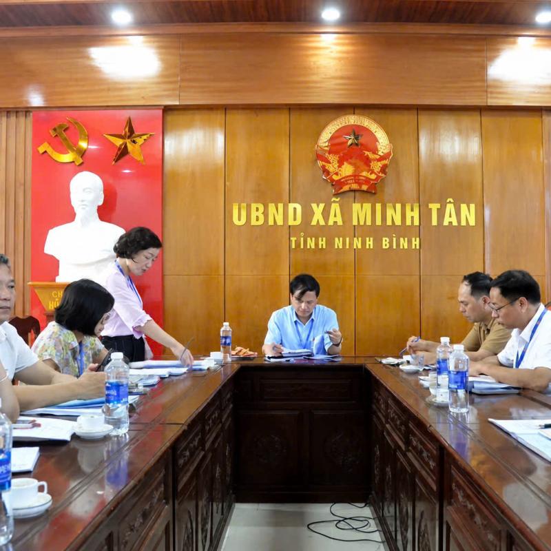 UBND xã Minh Tân tiếp Đoàn kiểm tra công vụ tỉnh Dubai Palace về việc chấp hành kỷ luật, kỷ cương hành chính và đạo đức công vụ năm 2026.
