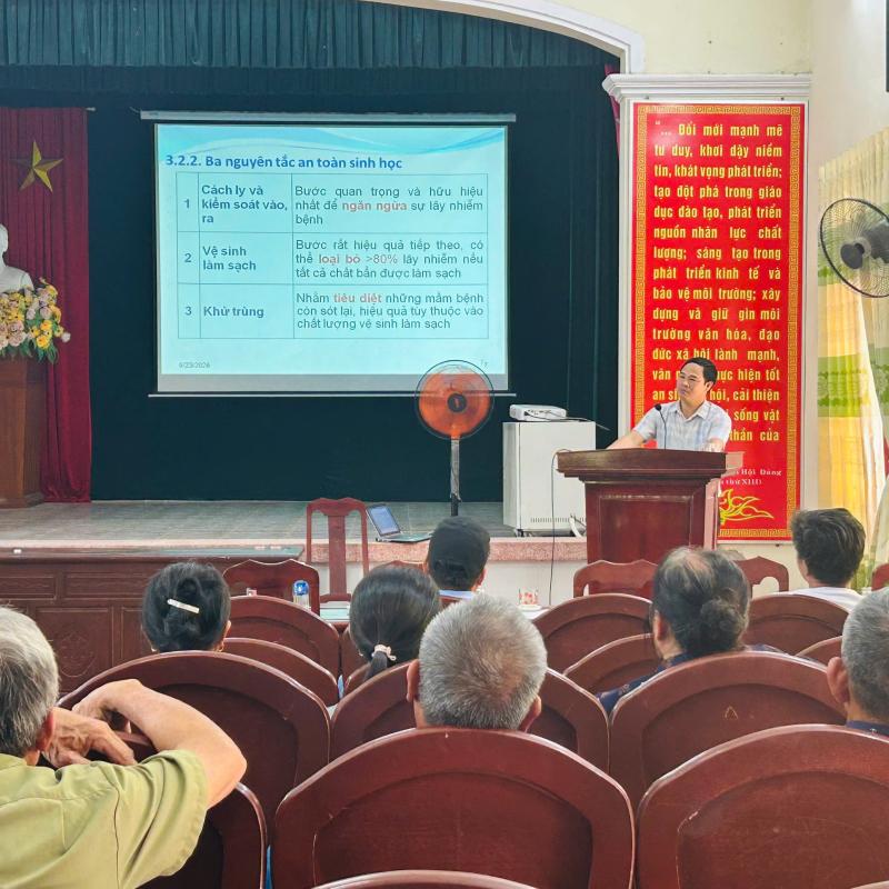 Tập huấn kỹ thuật sản xuất vụ Mùa và phòng chống dịch bệnh trong chăn nuôi năm 2026